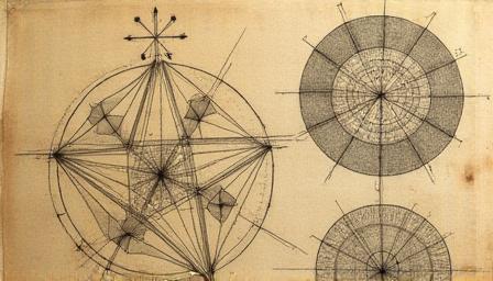 Mathematical geometric diagrams inspired by Johannes Kepler