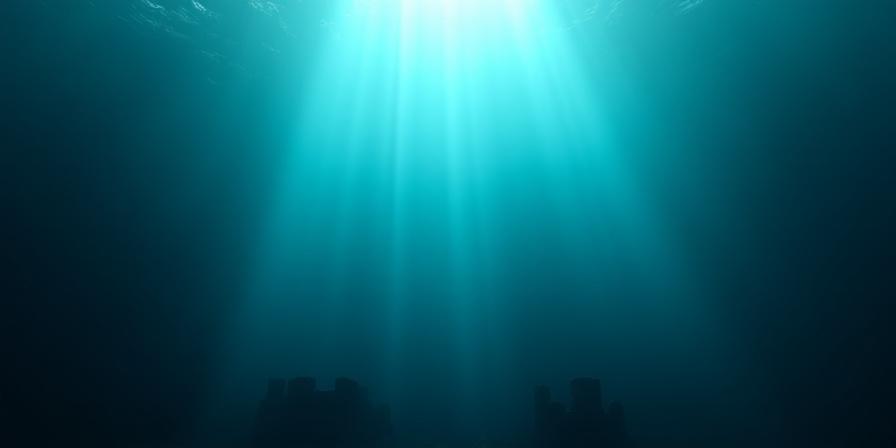 Illustration of a deep ocean representing the subconscious mind